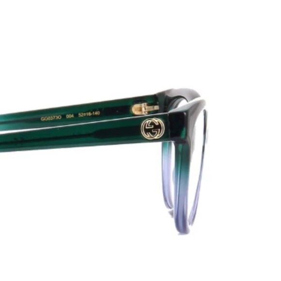 Gucci Eyewear Frame Glasses, Green, Gray, Silver - Picture 6 of 8